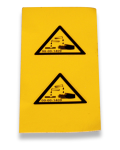 Piktogramm: Verätzungsgefahr W004 DIN4844/ 25mm